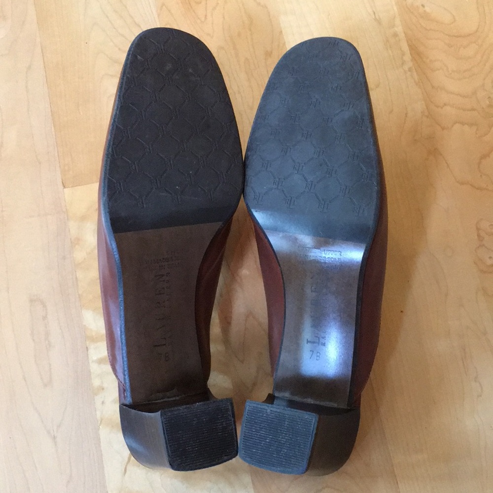 LRL Lauren Ralph Lauren | Leather Loafer Mules - Picture 8 of 12